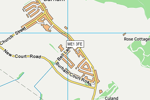 ME1 3FE map - OS VectorMap District (Ordnance Survey)