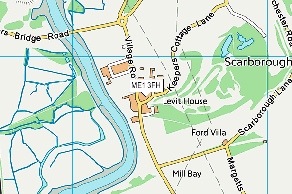 ME1 3FH map - OS VectorMap District (Ordnance Survey)