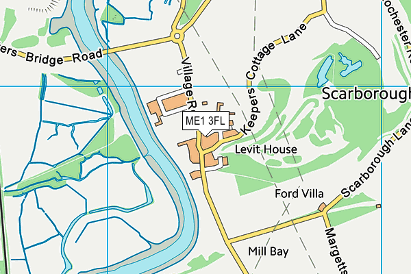 ME1 3FL map - OS VectorMap District (Ordnance Survey)