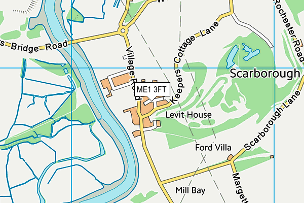 ME1 3FT map - OS VectorMap District (Ordnance Survey)
