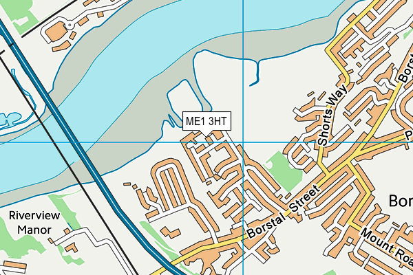 ME1 3HT map - OS VectorMap District (Ordnance Survey)
