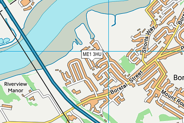 ME1 3HU map - OS VectorMap District (Ordnance Survey)