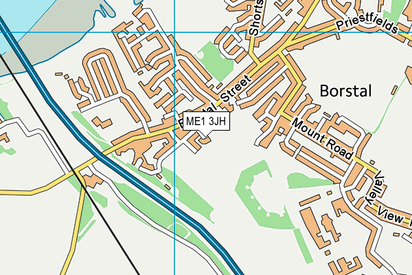 ME1 3JH map - OS VectorMap District (Ordnance Survey)