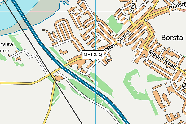 ME1 3JQ map - OS VectorMap District (Ordnance Survey)