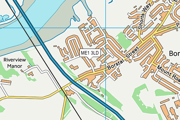 ME1 3LD map - OS VectorMap District (Ordnance Survey)