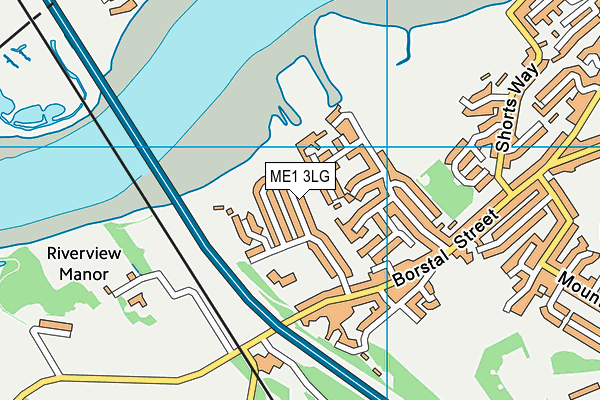 ME1 3LG map - OS VectorMap District (Ordnance Survey)
