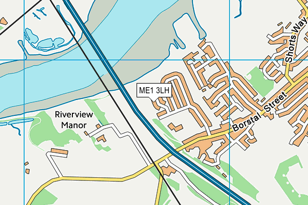 ME1 3LH map - OS VectorMap District (Ordnance Survey)
