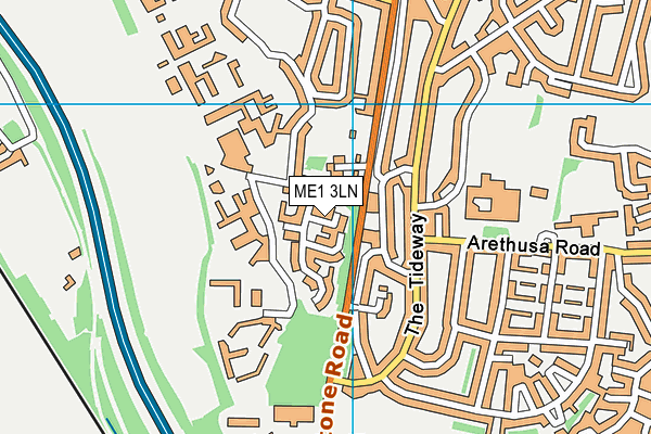 ME1 3LN map - OS VectorMap District (Ordnance Survey)