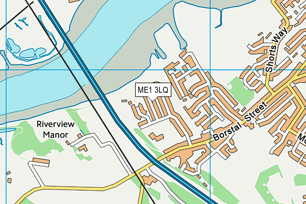 ME1 3LQ map - OS VectorMap District (Ordnance Survey)