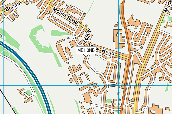 ME1 3NB map - OS VectorMap District (Ordnance Survey)