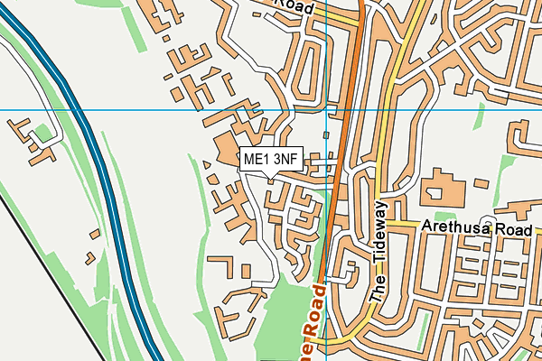 ME1 3NF map - OS VectorMap District (Ordnance Survey)