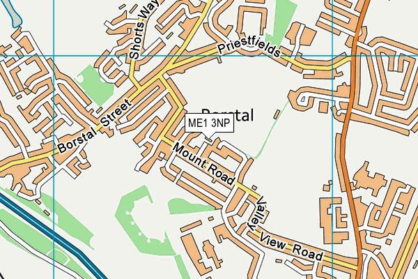 ME1 3NP map - OS VectorMap District (Ordnance Survey)