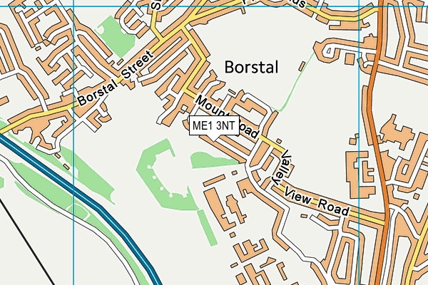 ME1 3NT map - OS VectorMap District (Ordnance Survey)