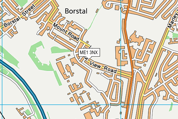 ME1 3NX map - OS VectorMap District (Ordnance Survey)