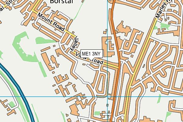 ME1 3NY map - OS VectorMap District (Ordnance Survey)