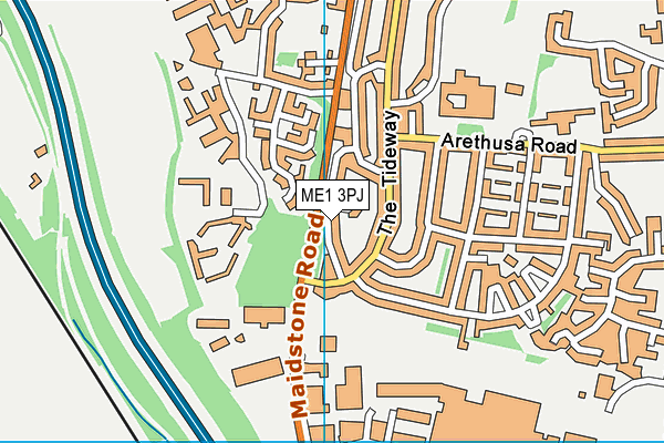 ME1 3PJ map - OS VectorMap District (Ordnance Survey)