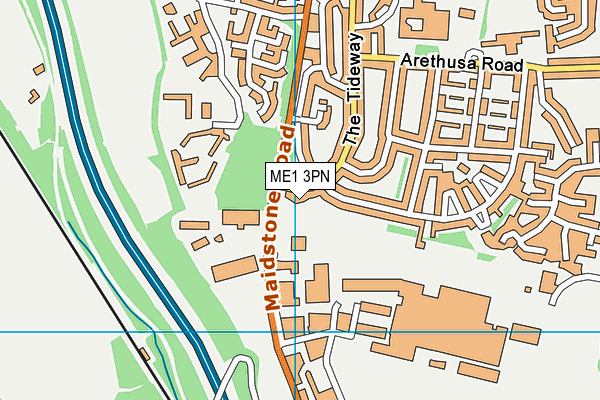 ME1 3PN map - OS VectorMap District (Ordnance Survey)