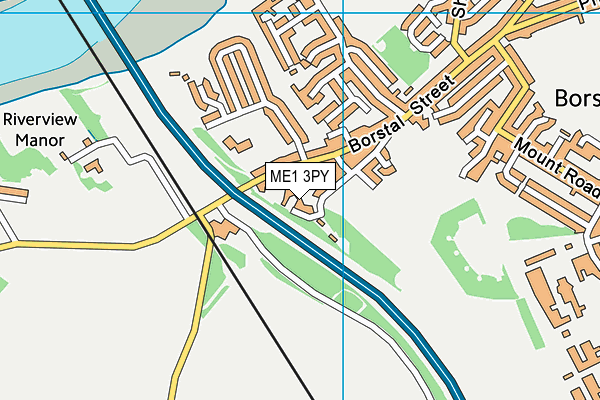 ME1 3PY map - OS VectorMap District (Ordnance Survey)
