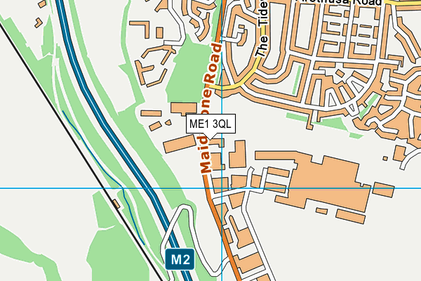 ME1 3QL map - OS VectorMap District (Ordnance Survey)
