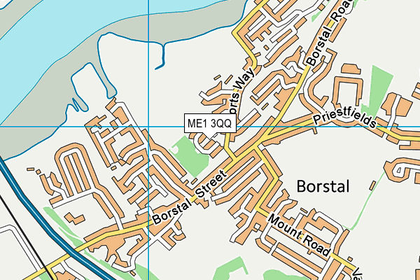 ME1 3QQ map - OS VectorMap District (Ordnance Survey)