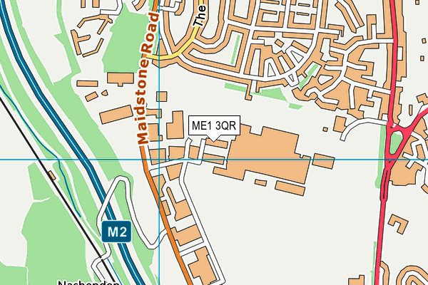 ME1 3QR map - OS VectorMap District (Ordnance Survey)