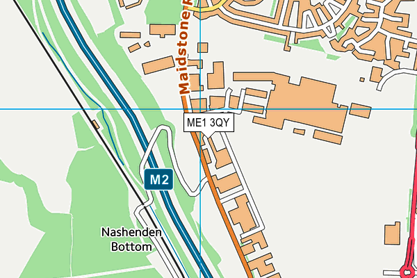 ME1 3QY map - OS VectorMap District (Ordnance Survey)