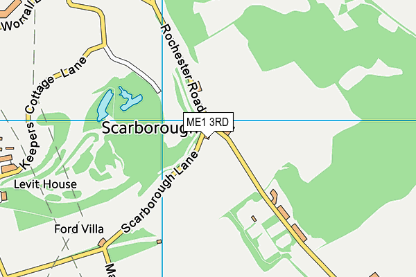 ME1 3RD map - OS VectorMap District (Ordnance Survey)