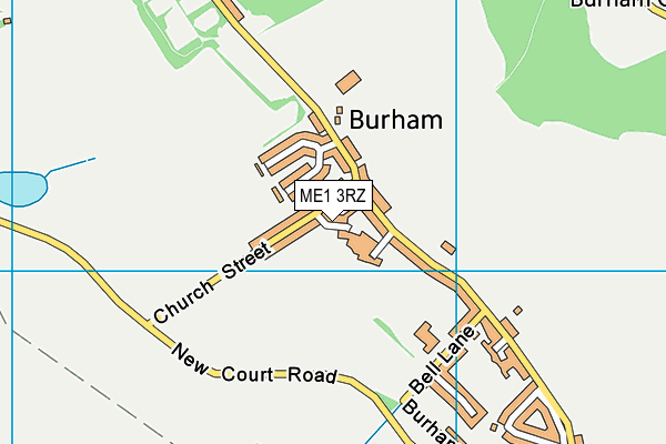 ME1 3RZ map - OS VectorMap District (Ordnance Survey)
