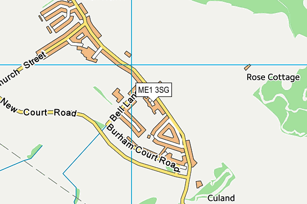 ME1 3SG map - OS VectorMap District (Ordnance Survey)