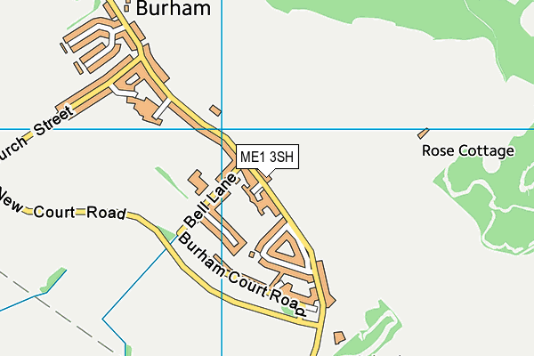 ME1 3SH map - OS VectorMap District (Ordnance Survey)