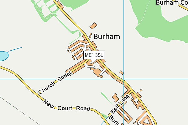 ME1 3SL map - OS VectorMap District (Ordnance Survey)