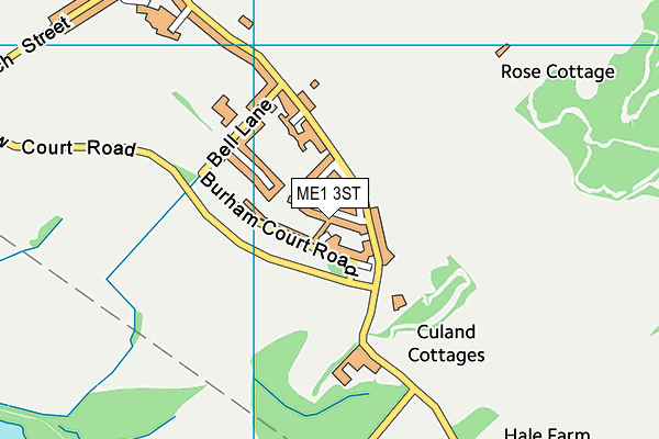ME1 3ST map - OS VectorMap District (Ordnance Survey)