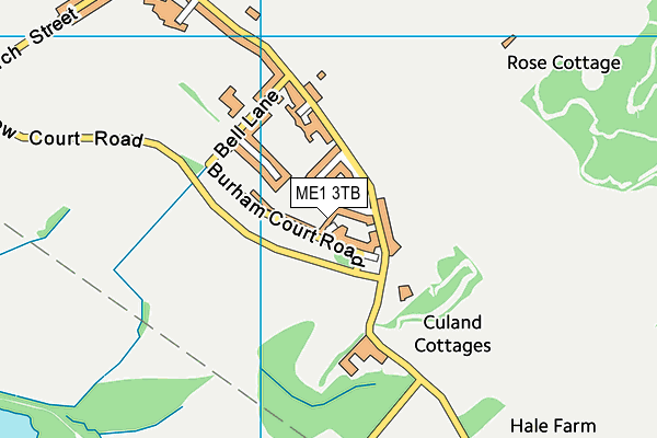 ME1 3TB map - OS VectorMap District (Ordnance Survey)