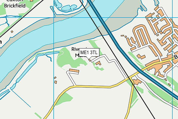 Brambletrees map (ME1 3TL) - OS VectorMap District (Ordnance Survey)