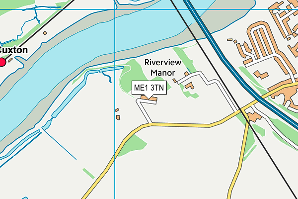 ME1 3TN map - OS VectorMap District (Ordnance Survey)