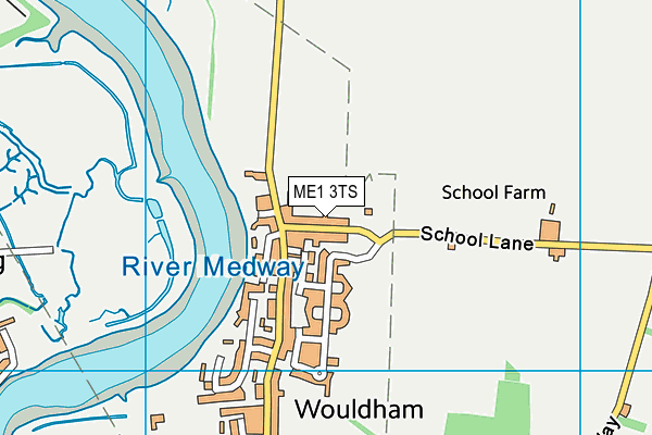 ME1 3TS map - OS VectorMap District (Ordnance Survey)