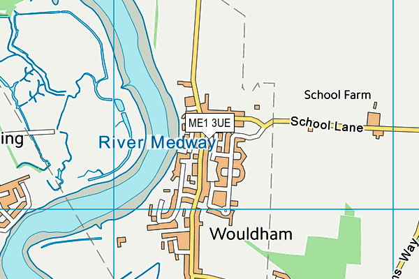 ME1 3UE map - OS VectorMap District (Ordnance Survey)