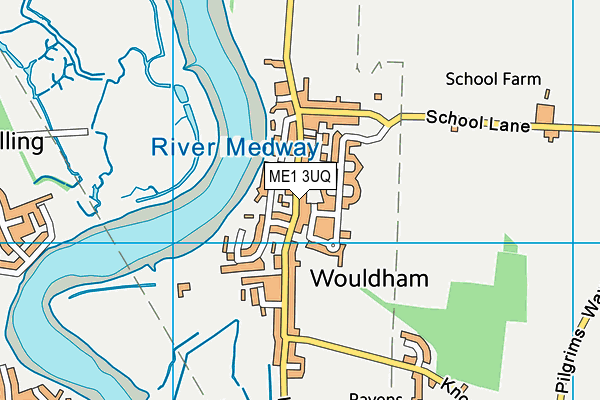 ME1 3UQ map - OS VectorMap District (Ordnance Survey)