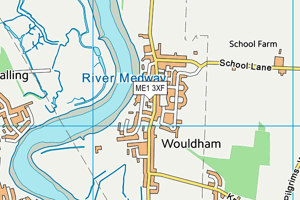 ME1 3XF map - OS VectorMap District (Ordnance Survey)