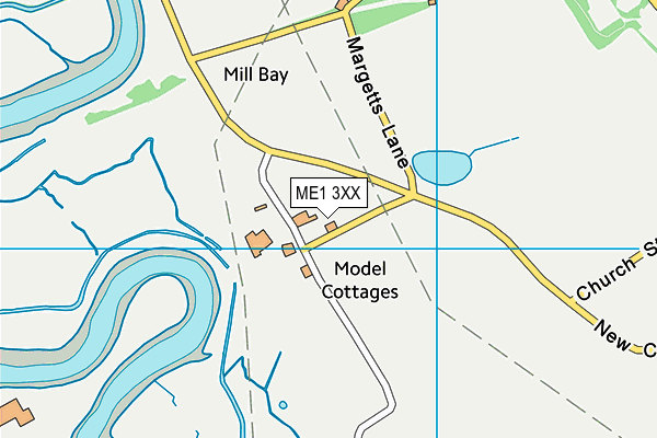 ME1 3XX map - OS VectorMap District (Ordnance Survey)