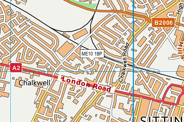 ME10 1BP map - OS VectorMap District (Ordnance Survey)