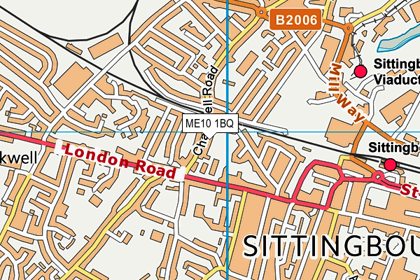 ME10 1BQ map - OS VectorMap District (Ordnance Survey)