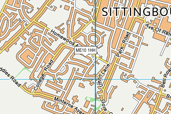 ME10 1HH map - OS VectorMap District (Ordnance Survey)