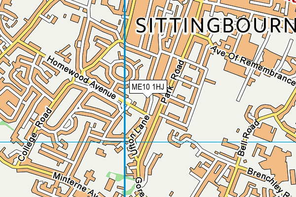 ME10 1HJ map - OS VectorMap District (Ordnance Survey)