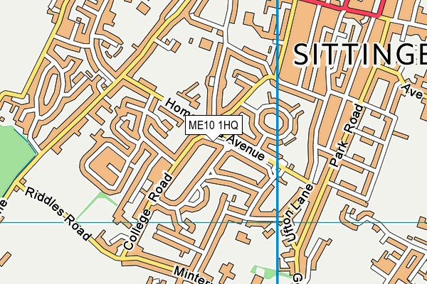 ME10 1HQ map - OS VectorMap District (Ordnance Survey)