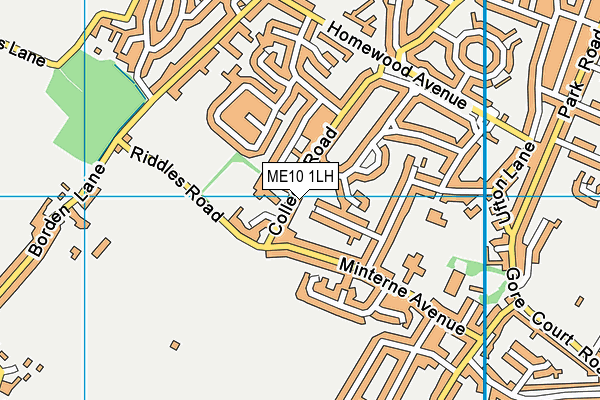 ME10 1LH map - OS VectorMap District (Ordnance Survey)