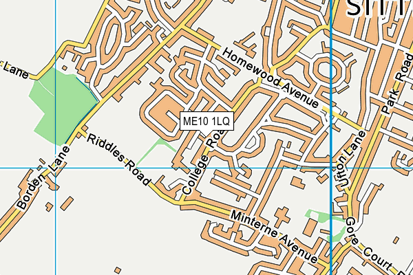 ME10 1LQ map - OS VectorMap District (Ordnance Survey)
