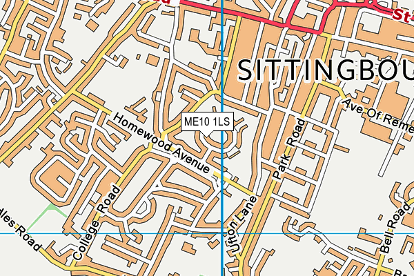 ME10 1LS map - OS VectorMap District (Ordnance Survey)