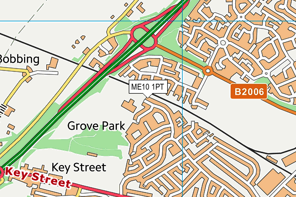 Grove Park Primary School map (ME10 1PT) - OS VectorMap District (Ordnance Survey)