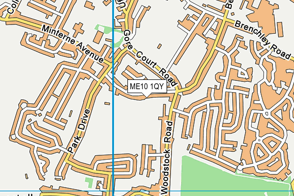 ME10 1QY map - OS VectorMap District (Ordnance Survey)